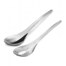 Jogo 2 Talheres 27cm Para Salada em Aço Inox